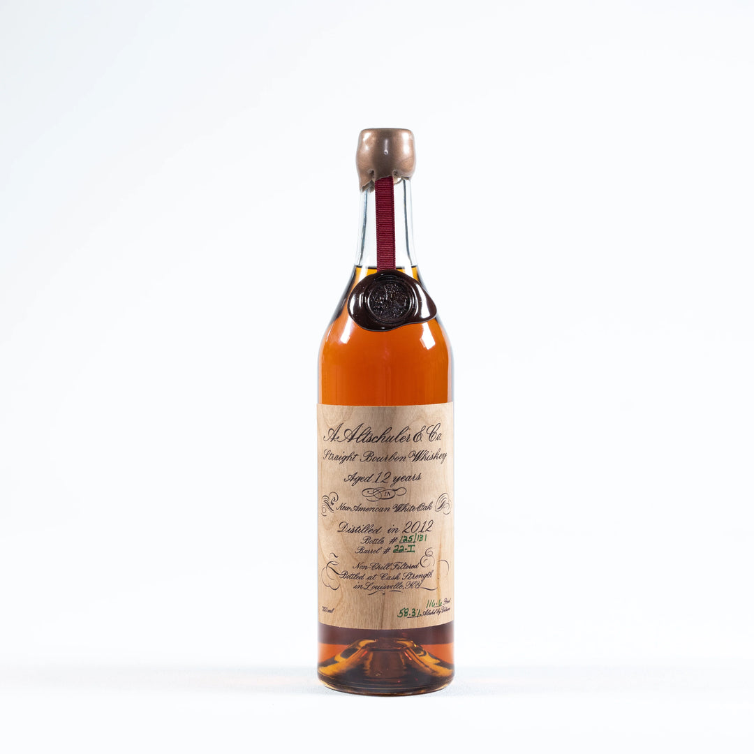 A. Altschuler 12 Yr. Bourbon, 22-R* 112.58 Proof. Prime Barrel Selection