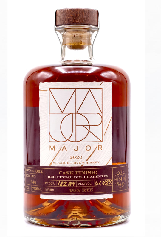 MAJOR 2026 Release #2: Red Pineau des Charentes Cask Finished Rye 122.84 Proof