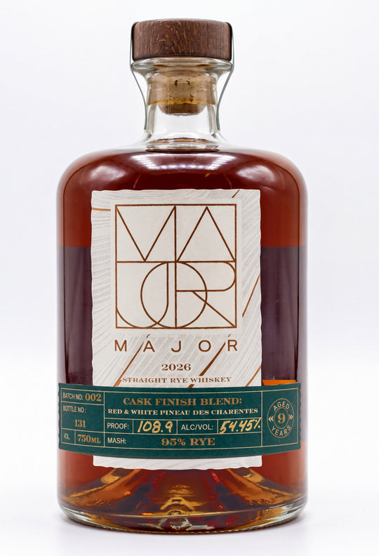 MAJOR 2026 Release #3: Red & White Pineau des Charentes Cask Finished Rye 108.9 Proof