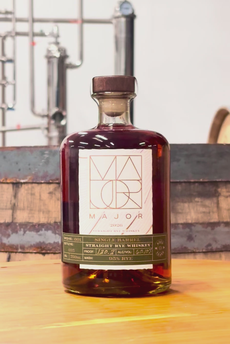 MAJOR 2026 Release #1: Single Barrel Straight Rye Whiskey 120.2 pf