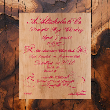 Renegade's Exclusive: A. Altschuler & Co. 7 Year Rye Finished In Mizunara 119.64 Pf.